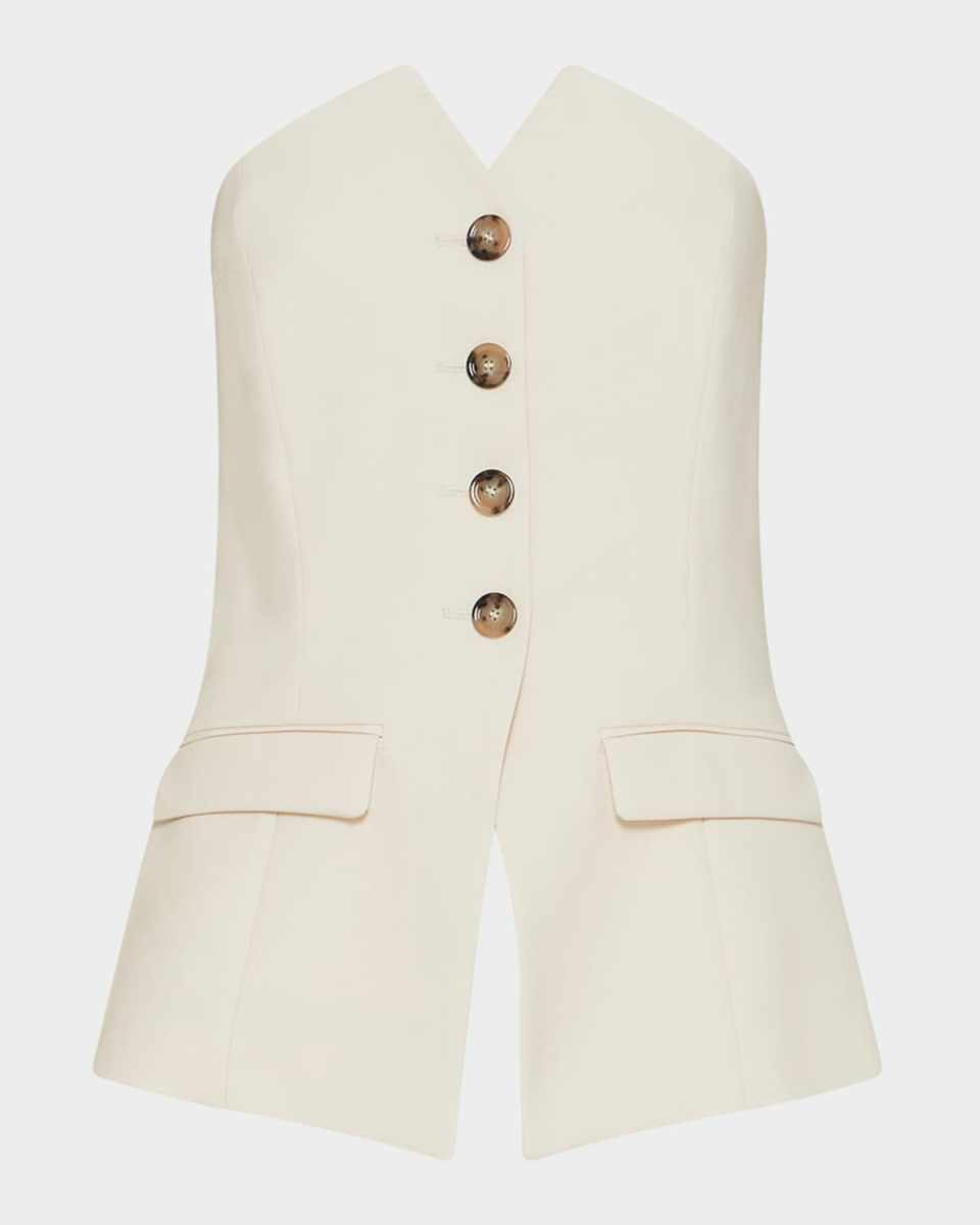Sestri Strapless Wool-Blend Top